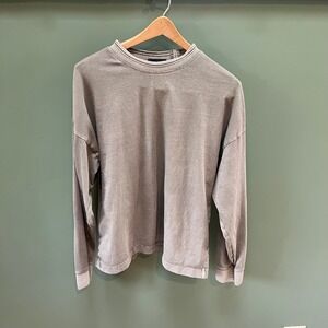 RicherPoorer Long Sleeve Crew Neck T Shirt‎ Top Men's Size M Green Relaxed Fit